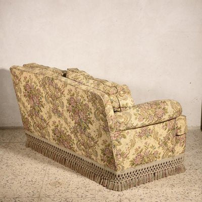 Italian 2-Seat Damask Sofa, 1980s-RAQ-739215