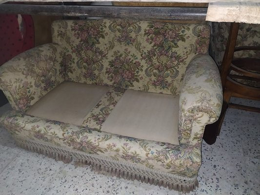 Italian 2-Seat Damask Sofa, 1980s-RAQ-739215