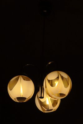 Italian 3-Arm Chandelier in Murano Glass, 1960s-ED-1799405