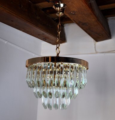 Italian 3 Tiers Glass Chandelier from Venini, 1970-EJE-1174563