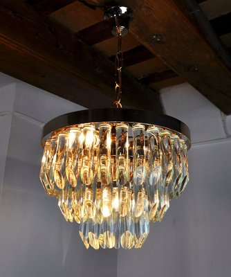 Italian 3 Tiers Glass Chandelier from Venini, 1970-EJE-1174563