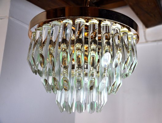 Italian 3 Tiers Glass Chandelier from Venini, 1970-EJE-1174563