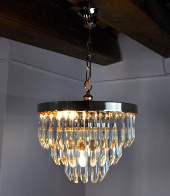 Italian 3 Tiers Glass Chandelier from Venini, 1970-EJE-1174563