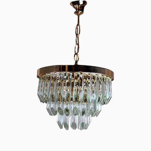 Italian 3 Tiers Glass Chandelier from Venini, 1970-EJE-1174563