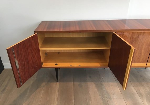 Italian 4-Door Wooden Sideboard, 1960s-BA-658370