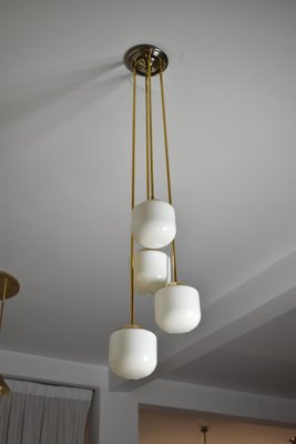 Italian 4-Light Pendant Lamp, 1970s-GXL-1181281