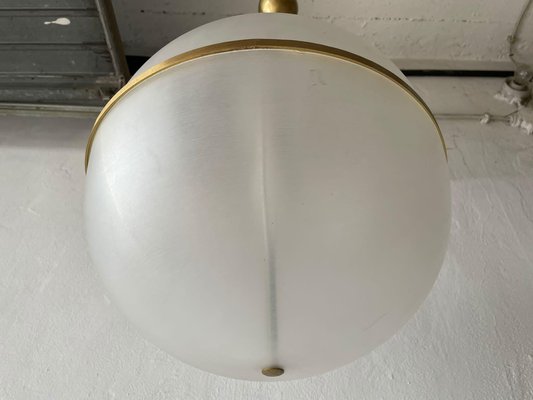 Italian Acrylic and Gold Metal Ball Design Ceiling Lamp, 1970s-RDS-1147842