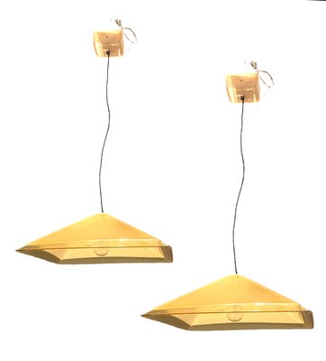 Italian Acrylic Light Pendants from IGuzzini, Set of 2-JJC-1334825