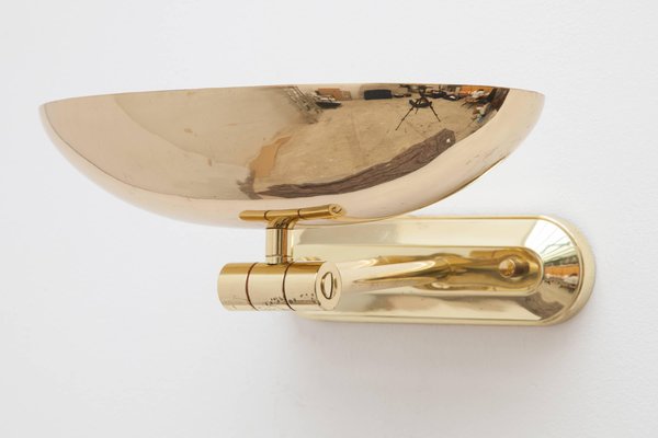 Italian Adjustable Brass Up Light Sconce from Lightolier, 1970s-KL-620316