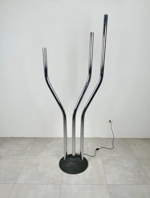 Italian Adjustable Floor Lamp in Chrome by Reggiani, 1970s-LYQ-1297042