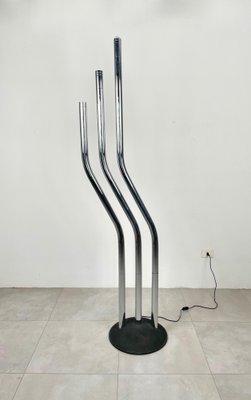 Italian Adjustable Floor Lamp in Chrome by Reggiani, 1970s-LYQ-1297042