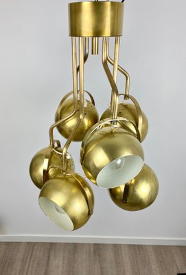 Italian Adjustable Lights Chandelier in Brass by Goffredo Reggiani, 1960s-LYQ-1171666