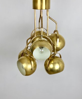 Italian Adjustable Lights Chandelier in Brass by Goffredo Reggiani, 1960s-LYQ-1171666