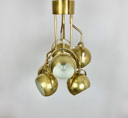 Italian Adjustable Lights Chandelier in Brass by Goffredo Reggiani, 1960s-LYQ-1171666