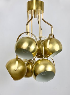 Italian Adjustable Lights Chandelier in Brass by Goffredo Reggiani, 1960s-LYQ-1171666