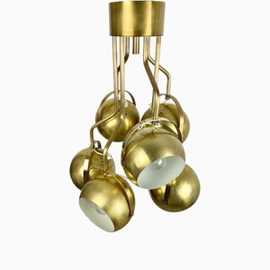 Italian Adjustable Lights Chandelier in Brass by Goffredo Reggiani, 1960s-LYQ-1171666