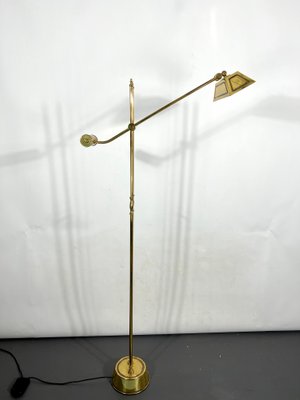 Italian Adjustable Solid Brass Floor Lamp, 1970s-OT-1298489