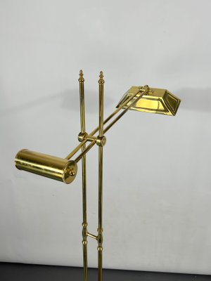 Italian Adjustable Solid Brass Floor Lamp, 1970s-OT-1298489