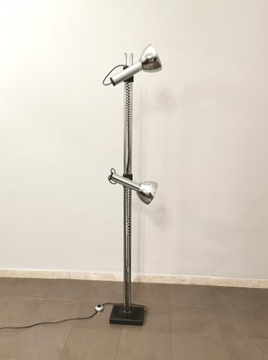 Italian Aluminum & Chromed Metal Floor Lamp from Luci Italia, 1970s-ZST-1219614