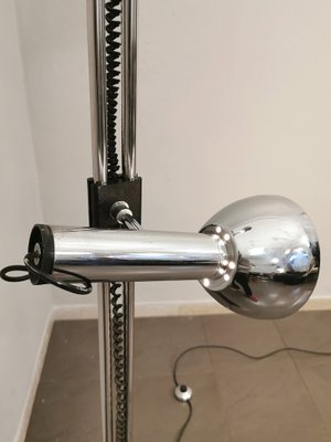 Italian Aluminum & Chromed Metal Floor Lamp from Luci Italia, 1970s-ZST-1219614