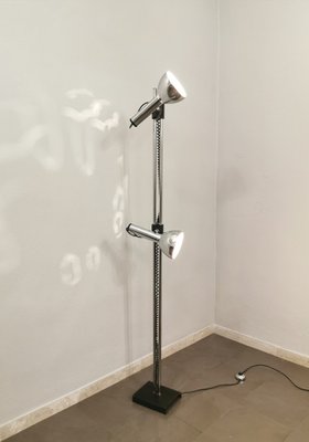 Italian Aluminum & Chromed Metal Floor Lamp from Luci Italia, 1970s-ZST-1219614