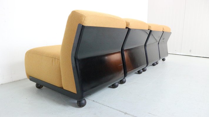 Italian Amanta 24 Chairs by Mario Bellini for C&B, 1970s, Set of 5-DT-2026289