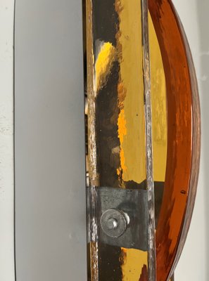 Italian Amber Murano Wall Lights from Poliarte, 1970s, Set of 2-TPE-1229363