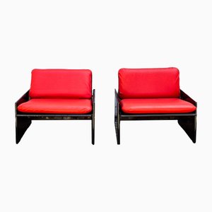 Italian Ambrogio Armchairs by Giordano Falzoni for Gavina, 1970s, Set of 2-VCV-1330867