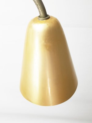 Italian Anodized Aluminum & Nickel Plated Brass Rationalist Wall Lamp, 1940s-RD-1779985