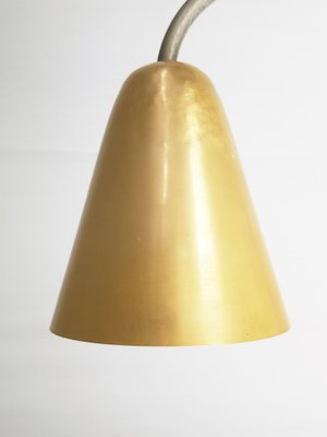 Italian Anodized Aluminum & Nickel Plated Brass Rationalist Wall Lamp, 1940s-RD-1779985