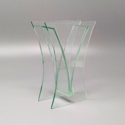 Italian Aquamarine Crystal Vase, 1960s-QGR-874389