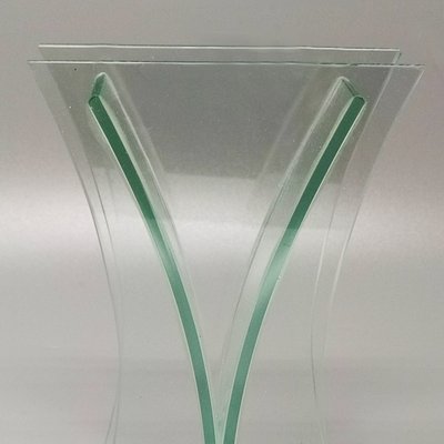 Italian Aquamarine Crystal Vase, 1960s-QGR-874389