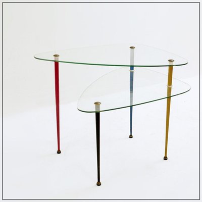 Italian Arlecchino Side Table by Edoardo Paoli for Vitrex, 1950s-NYF-2024141