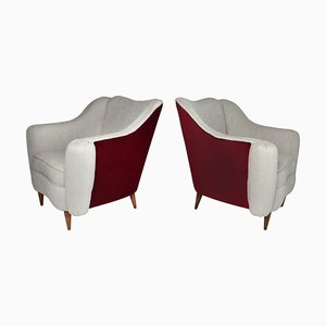 Italian Armchairs attributed to Gio Ponti, 1950s, Set of 2-GXL-1418913