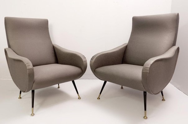 Italian Armchairs in the Style of Marco Zanuso, Set of 2-FGA-923324