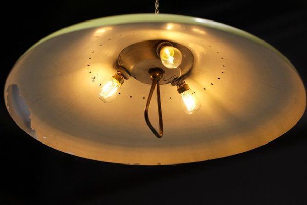 Italian Arredoluce Style Lamp with Yellow Pulley-YU-974140