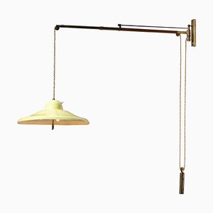 Italian Arredoluce Style Lamp with Yellow Pulley-YU-974140