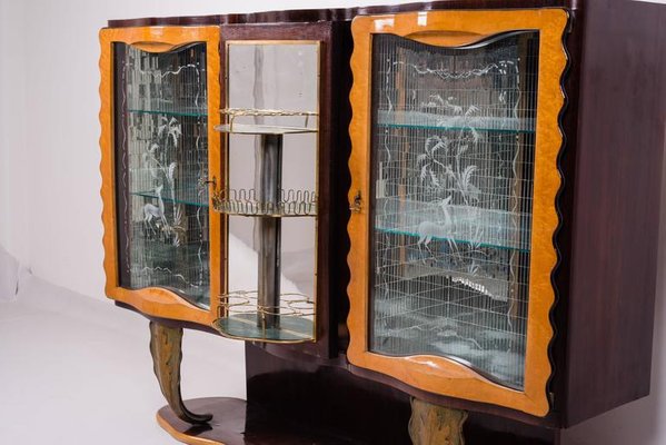 Italian Art Deco Bar Cabinet by Pier Luigi Colli, 1930s-MBH-1032250