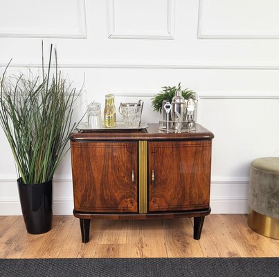 Italian Art Deco Bar Cabinet in Burr Walnut by Paolo Buffa, 1960s-EUP-2026629