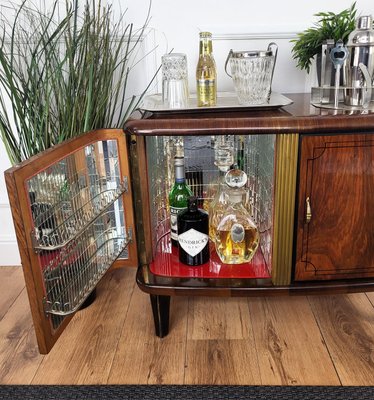 Italian Art Deco Bar Cabinet in Burr Walnut by Paolo Buffa, 1960s-EUP-2026629