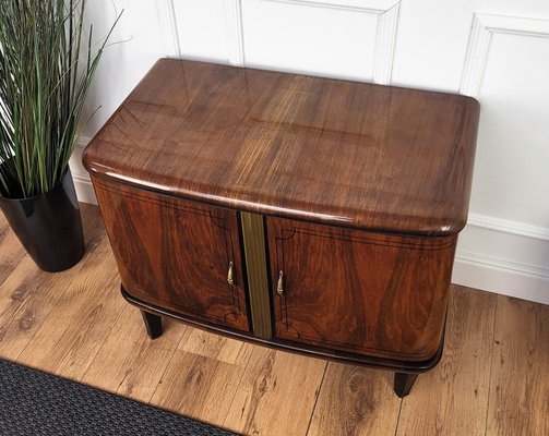 Italian Art Deco Bar Cabinet in Burr Walnut by Paolo Buffa, 1960s-EUP-2026629