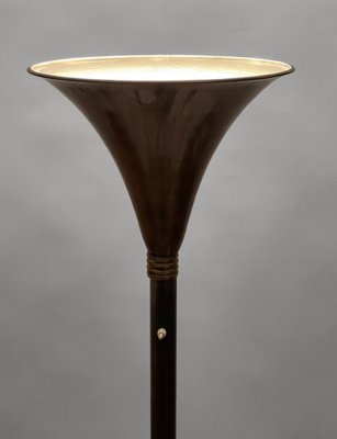 Italian Art Deco Bronzed Metal & Brass Floor Lamp by Pietro Chiesa, 1940s-JDR-1161722