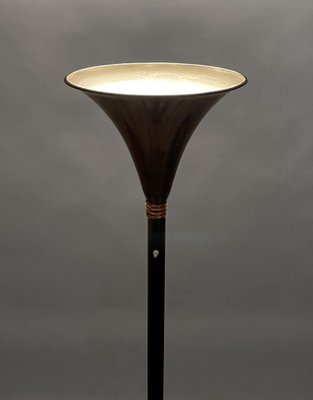 Italian Art Deco Bronzed Metal & Brass Floor Lamp by Pietro Chiesa, 1940s-JDR-1161722