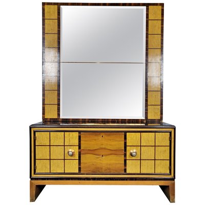 Italian Art Deco Chest of Drawers with Standing Mirror-FGA-923371