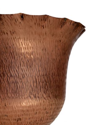 Italian Art Deco Copper Vase by Gio Ponti for Nino Ferrari, 1930s-KGD-864960