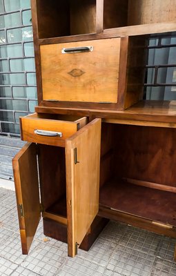 Italian Art Deco Credenza in Walnut-RAQ-1375092