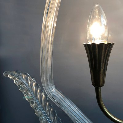 Italian Art Deco Murano Glass Ceiling Lamp from Barovier & Toso, 1940s-HWV-900954