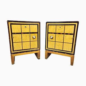 Italian Art Deco Nightstands, Set of 2-FGA-923372