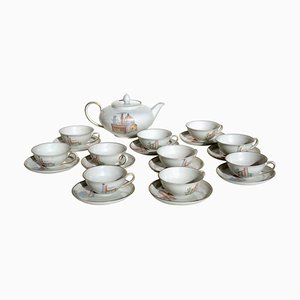 Italian Art Deco Porcelain Tea Service by Guido Andlovitz for Verbano, 1930s, Set of 11-KGD-887892