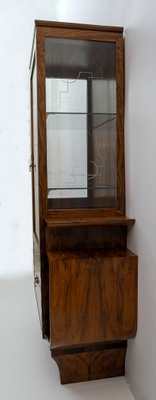 Italian Art Deco Walnut Bar Showcase, 1925-FER-1089976